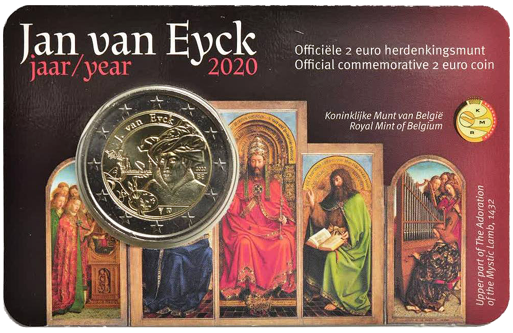 2 euros conmemorativa Jan van Eyck
